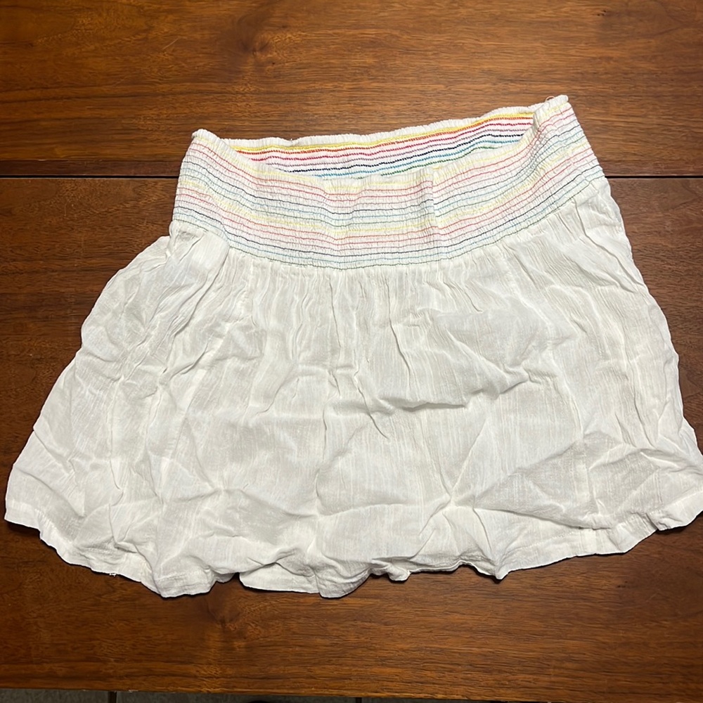 Old navy white rainbow skirt